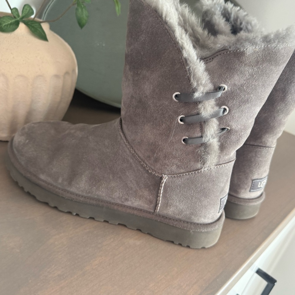 Cozy Gray UGG Suede Boots